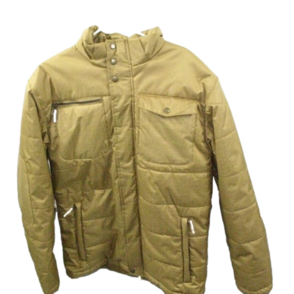 Falls Creek Performance Men's Tan Heavyweight Hooded Jacket Size Medium